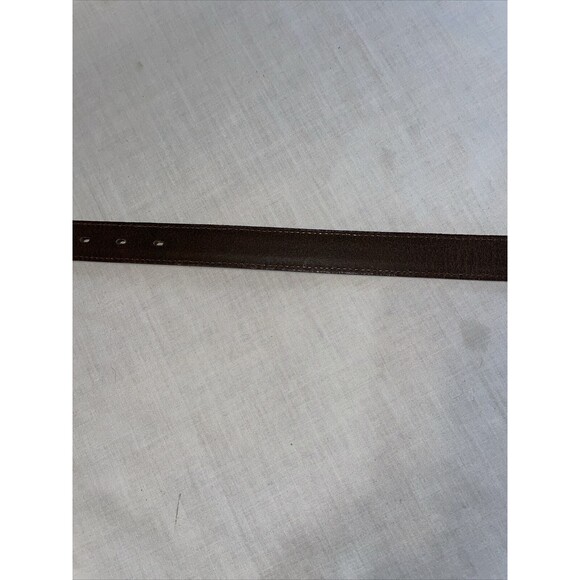 Danbury Club Dress Belt Women’s Size 32” Brown Leather Gator Motif Buckle NWT - Picture 11 of 12